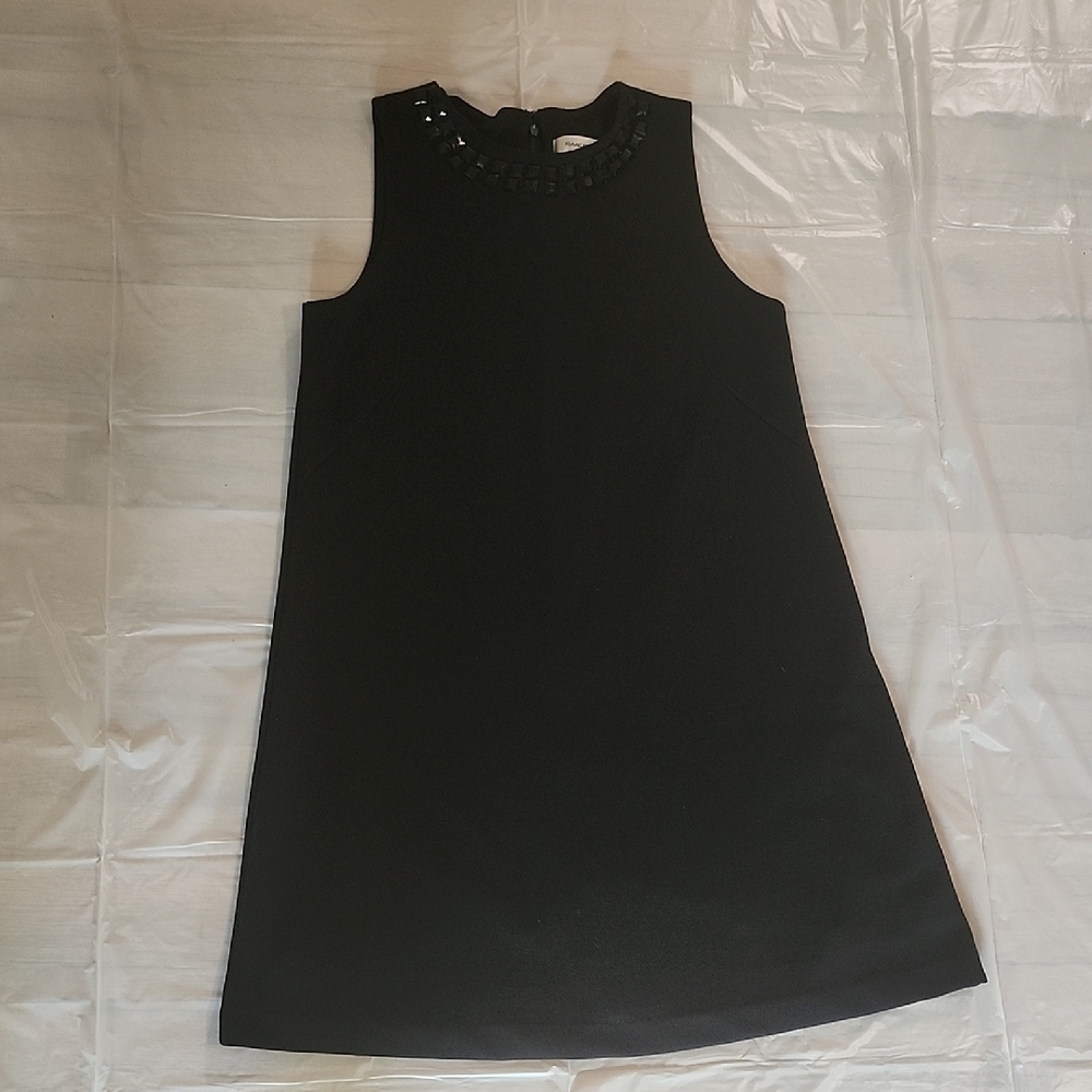 Isaac Mizrahi Black Dress with Embellished Neckline
